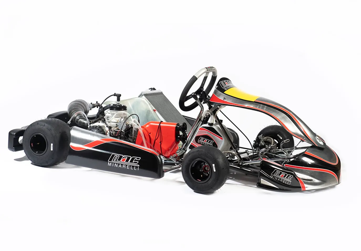 Karting i fart på bane