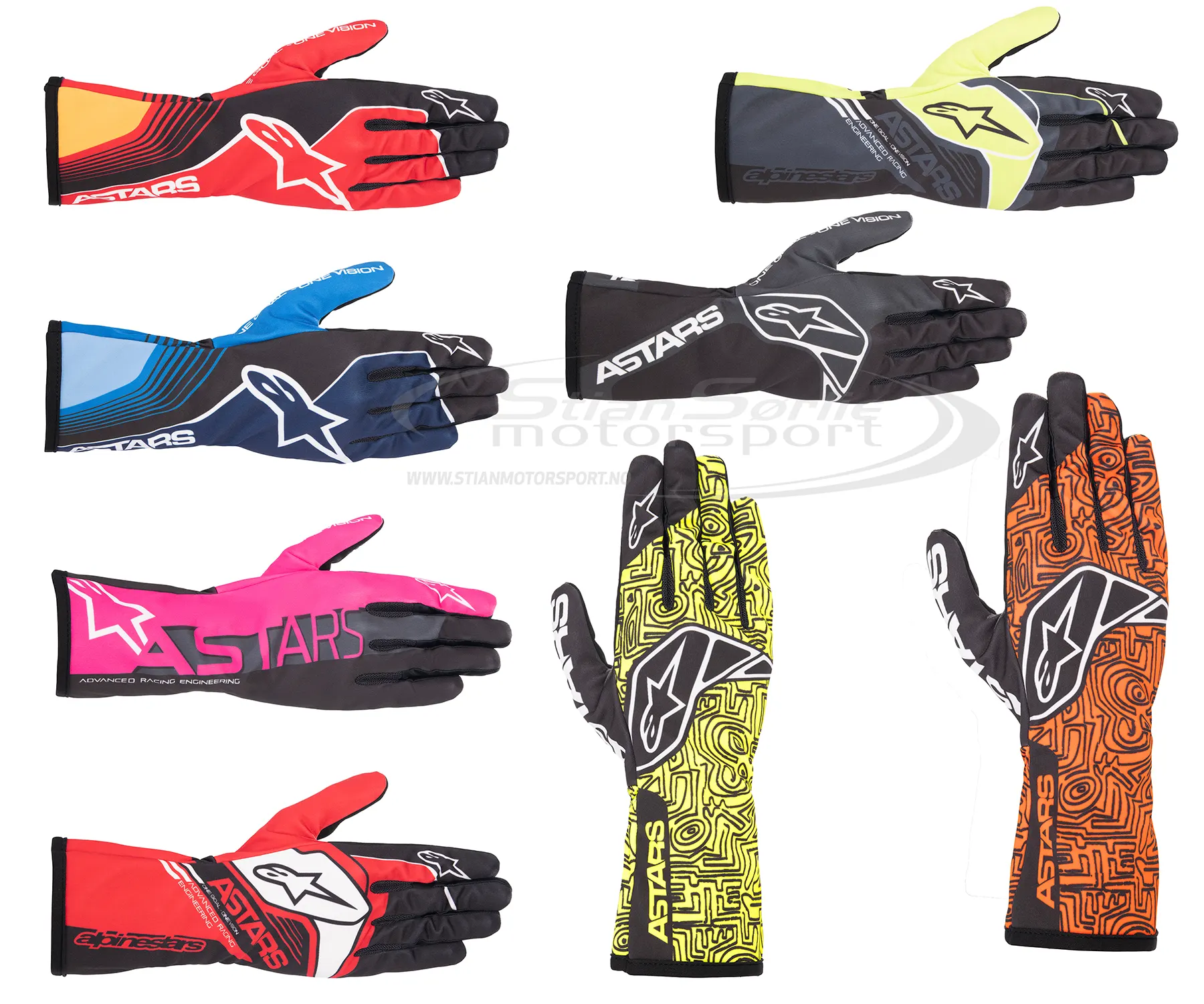 Hansker Alpinestars TECH-1 K RACE V2 Graphic